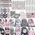 152 Pcs Cow Party Favors Supplies Include Cow Drawstring Goodie Bag Silicone Bracelets Cow Keychain Cow Stickers Spiral Notepads Bulk Inflatable Headbands Button Pin Pens Cow Print Notebook for Kid