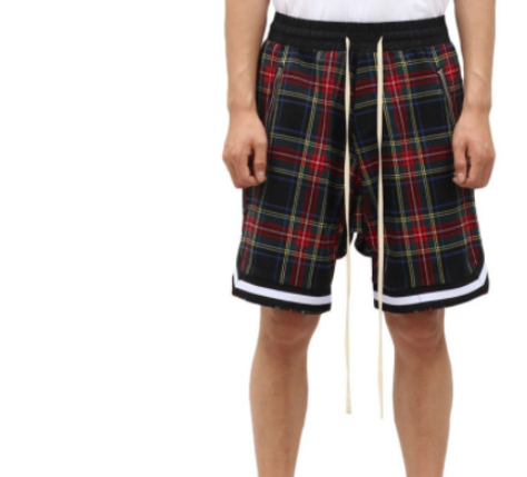 Scottish Tartan Stitching Shorts