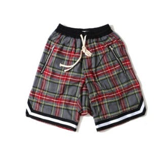 Scottish Tartan Stitching Shorts